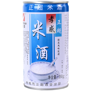 湖北特产孝感正超米酒桂花银耳风味酒酿醪糟汁甜易拉罐350g*24罐