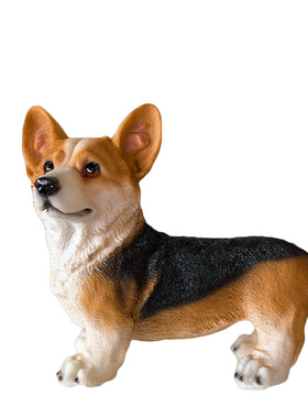 树脂仿真狗家居饰品可爱风礼物