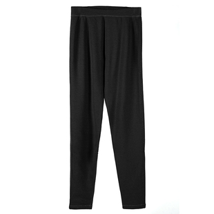 阿婆家2023新款女士精品桑蚕丝棉裤女冬裤加厚打底裤修身