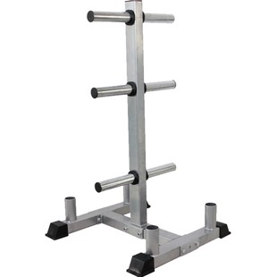 杠铃片架子家用杠铃杆奥杆储存支架健身房大孔小孔哑铃片收纳架