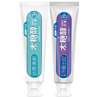 【一定拍3件】乐益木糖醇牙膏6只+6牙刷