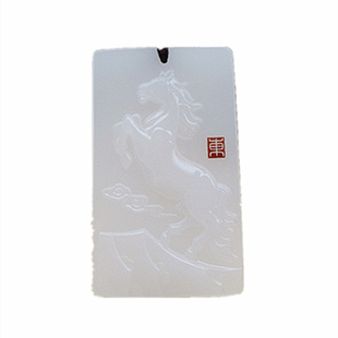 生肖马玉吊坠马到成功项链马上有福玉牌观音男玉马马上发财玉佩器