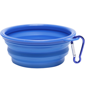 宠物硅胶碗时尚流行猫狗折叠碗 便携式用品碗新型多功能飞盘狗碗