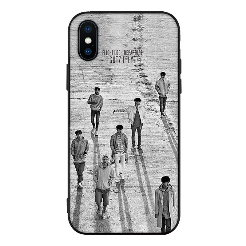 GOT7王嘉尔周边手机壳适用iPhone6s/5s/8/7plus苹果X全包软硅胶套