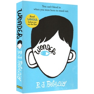 Wonder 奇迹男孩英文原版小说 青春励志纽约时报热销英文书 文学同名电影原著 搭配flipped怦然心动夏洛的网Charlotte's Web