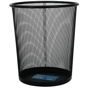 可得优垃圾篓精美铁网金属垃圾桶办公家用废纸篓垃圾桶大号加厚垃圾桶收纳桶防绣铁丝网家用铁网废纸篓笔筒