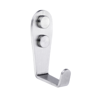 加厚不锈钢挂钩门后浴室服衣橱房帽墙壁上固定承重架勾子单个打孔