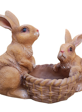 像真的一样阳台卡通兔子亨竹