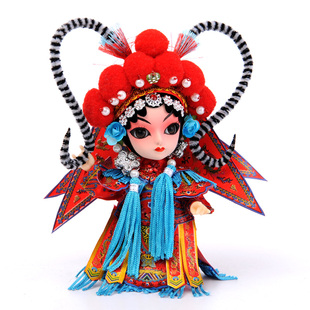 北京娟人唐娃娃京剧人物摆件昆曲人偶戏曲文创中国特色送老外礼品