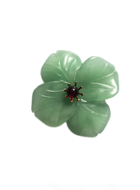 东陵玉花朵气质简约大气百搭秋冬