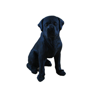 仿真狗摆件猎犬黑狼狗动物狼狗摆件名犬展厅家居农场装饰品展览