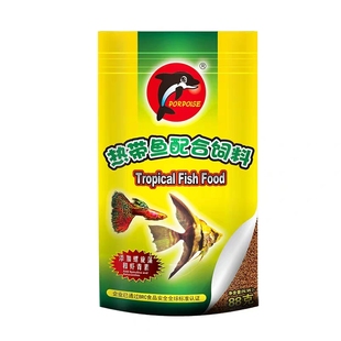 海豚小型热带鱼食孔雀凤尾鱼灯科斗鱼观赏鱼饲料金鱼鱼粮颗粒包邮