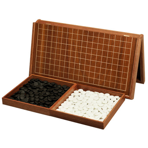 御圣围棋五子棋套装玉石木质棋盘可折叠围棋棋盘儿童大人初学便携