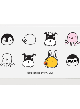 【PATOO怕痛】原创防水纹身贴迷你动物园Mini Zoo动物可爱创意ins
