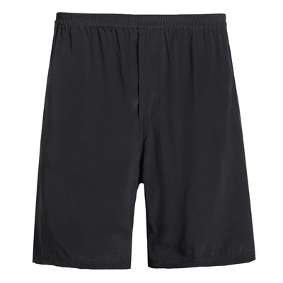 轻薄桑蚕丝男士短裤纯色休闲