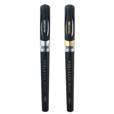 包邮爱好8974优雅中性笔 0.7子弹头办公型签名笔商务黑色碳素水笔