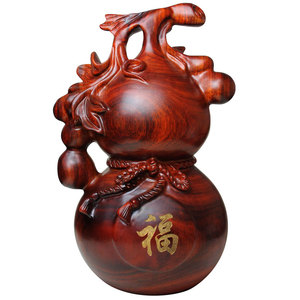 红木葫芦家居客厅书房风水工艺品