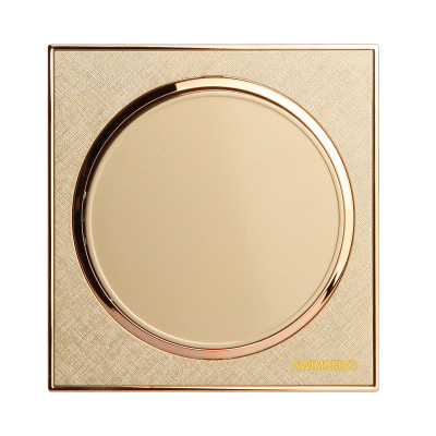 86型暗装墙壁开关插座香槟金一位双联单开双联1一开双控开关家用