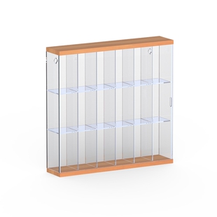 盲盒收纳展示架可挂墙适用泡泡玛特防尘罩娃娃Molly亚克力展示盒