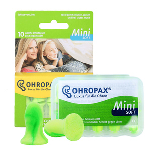 德国进口OHROPAX MiniSoft隔音耳塞防噪音男女士睡觉睡眠用呼噜声