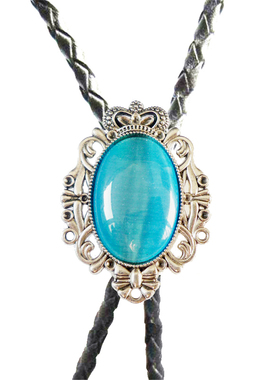 皮绳项链男方佑发型师潮男韩版