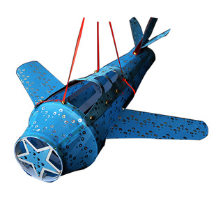 元宵春节日创意手工飞机灯笼花灯幼儿童园自制作业提带diy材料包