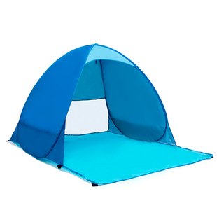 全自动免搭建速开2人沙滩帐篷超轻儿童户外遮阳加厚防雨旅游帐篷