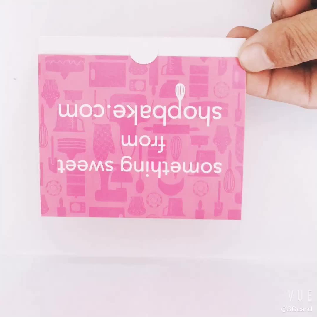 Custom Different Size Cardboard Id Card Sleeves Paper Holder Plastic