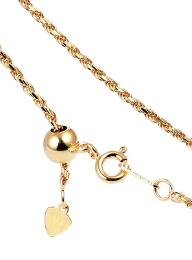 万能纯银短款镀18k万能链