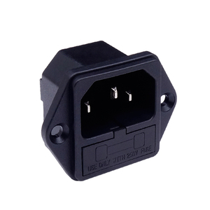 AC品字电源插座带保险 3眼插座 10A 品字插座器具插座机柜插座UL