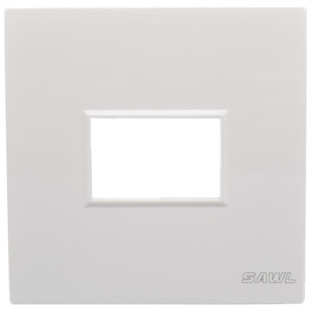 86型一位空白面板墙壁开关插座单口强弱电多媒体AV口信息空位面板