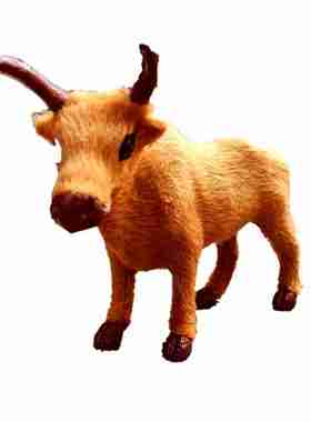 仿真小黄牛橱窗儿童内蒙古模型