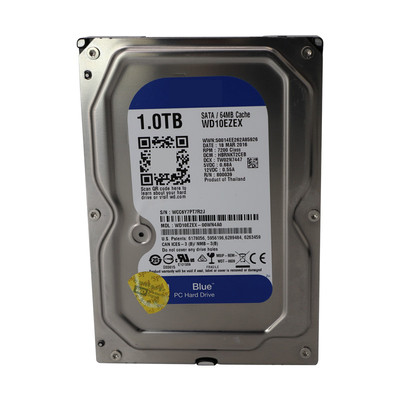 包邮7200转全新机械硬盘1T台式机电脑蓝盘单碟高速监控录像一体机