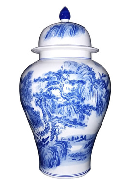 陶瓷古典风工艺品摆件储物罐