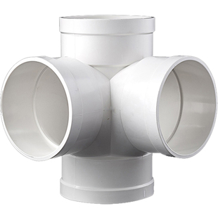 PVC四通接头 立体四通 平面 斜四通50 75 110 160排下水管件养鱼