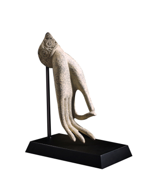 中式风禅意前台门厅佛手装饰品