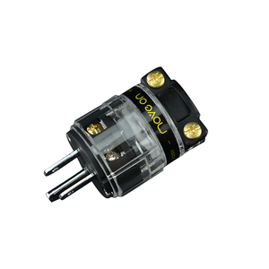 pinno专业订制 发烧级纯紫铜镀金8字尾插八字尾CD机电源线8字尾插