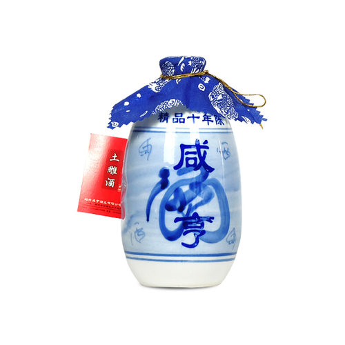 绍兴黄酒咸亨十年陈土雕酒整箱6瓶礼盒糯米黄酒375ml精品瓷坛促销