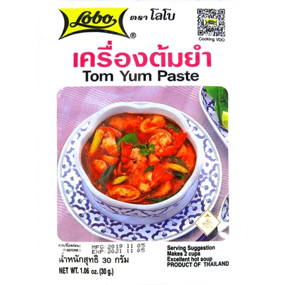 香港购 泰式 冬荫功酱 酸辣汤料 冬阴功 LOBO tom yum paste 30G