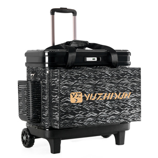 渔之君钓鱼拉杆箱渔桶硬盖带轮鱼护箱桶装鱼桶多功能渔具插杆桶