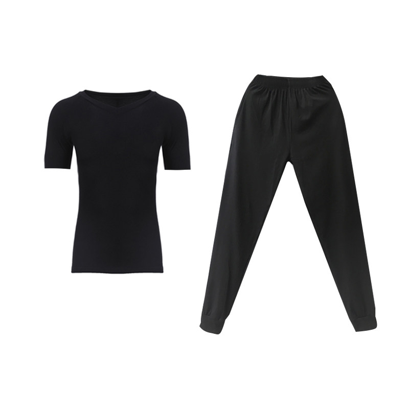 燊织舞蹈服男套装新款练功服上衣萝卜裤全套现代舞艺校形体训练服