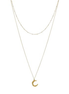 法式多层金属中长款天然淡水珍珠