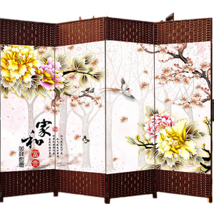 屏风隔断简约现代折叠酒店时尚双面移动美容养生玄关帘子折屏