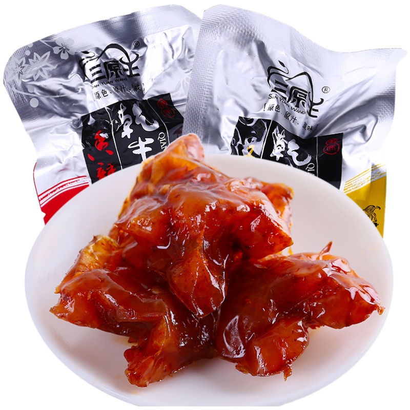 正光香辣乾牛筋500g鹵味牛肉內(nèi)蒙古風(fēng)味零食小吃三原王牛筋小包裝