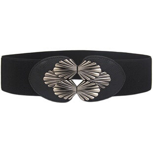 腰带女装饰2024新款时尚宽配裙子羽绒服高级感百搭松紧腰封配饰