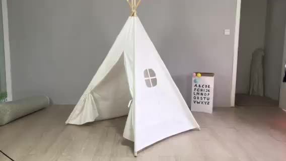 Large Cotton White Canvas Kids Indian Indoor Adults Teepee