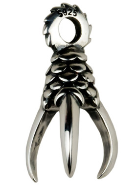 个性子宝镶嵌龙爪吊坠托15mm珍珠