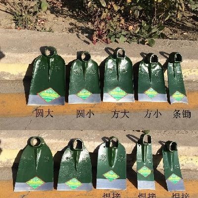 大号铁笋挖制锻打小锄头实木长柄种菜除O草开地翻山农具0。