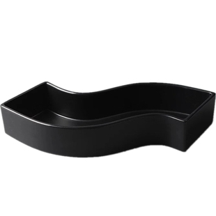 插花器日本小原流花道日式简约禅意花盆曲线剑山花插排列式教学