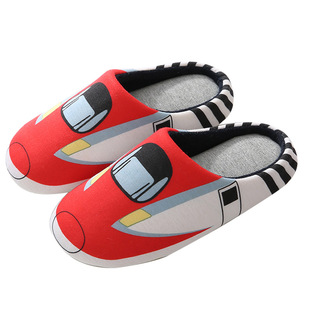 宝宝拖鞋2-3岁冬天儿童男童毛绒秋冬包头女童室内地板亲子棉拖鞋